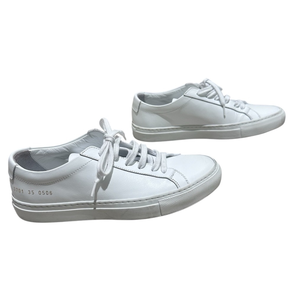 Common Projects Achilles Low Top Leather Casual Sneaker White Size 35 - Picture 6 of 14